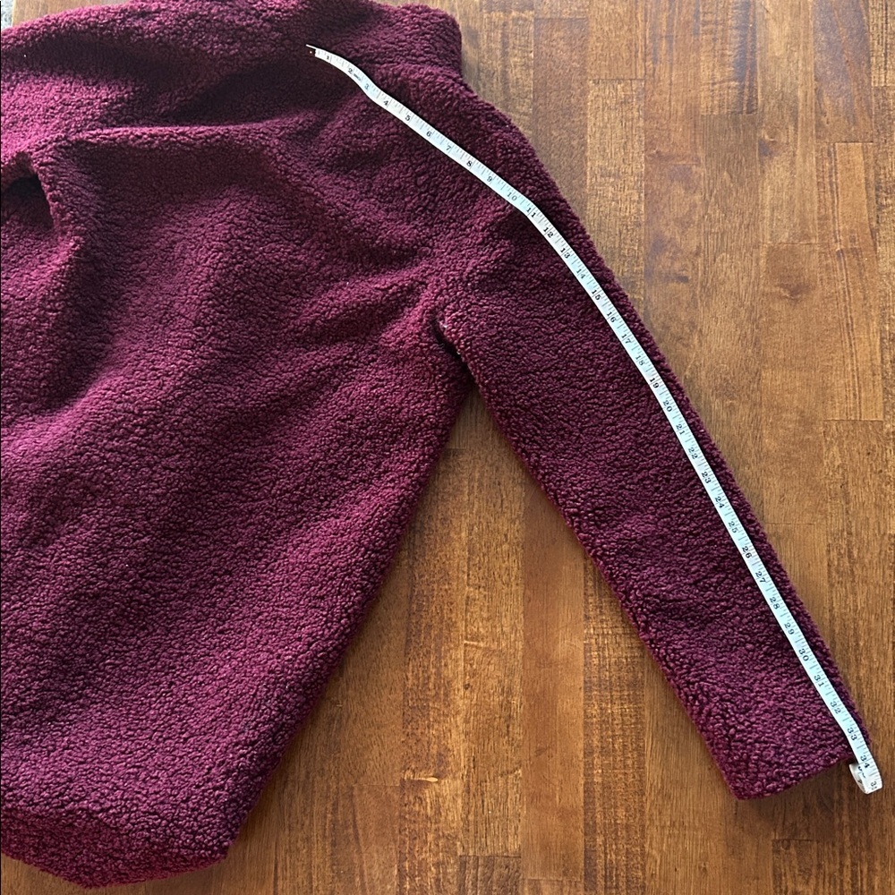 A New Day women’s Teddy Coat, Red Wine, XS Knee-Length hallmark winter Outerwear - Picture 9 of 11
